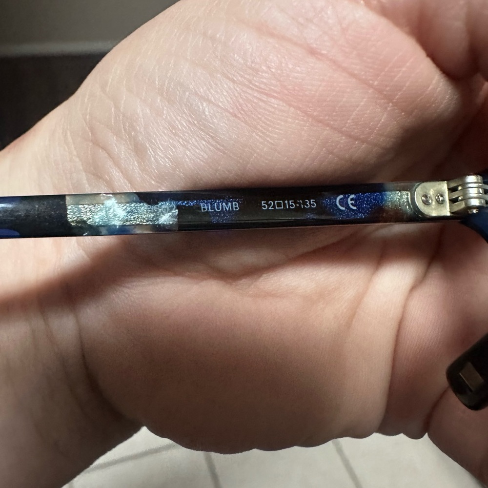 Modo Blue Patterned Glasses - Picture 4 of 5